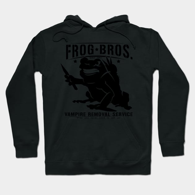 Frog Bros Vampire Removal Hoodie by Illustratorator